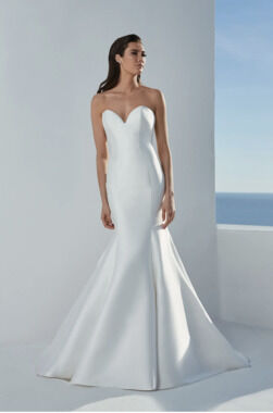 Justin Alexander "Blaire" Ivory, Sweetheart Neckline, Mermaid Dress, Size 10